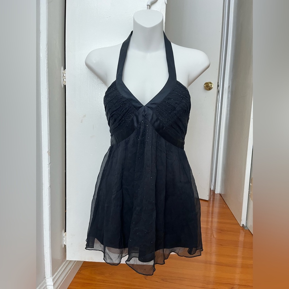 Express Black Beaded elegant top